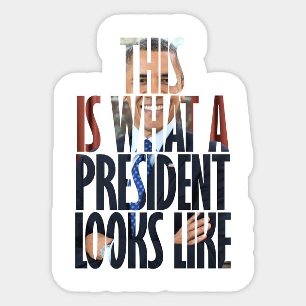 Obama - This is what a President looks like Sticker by DWFinn